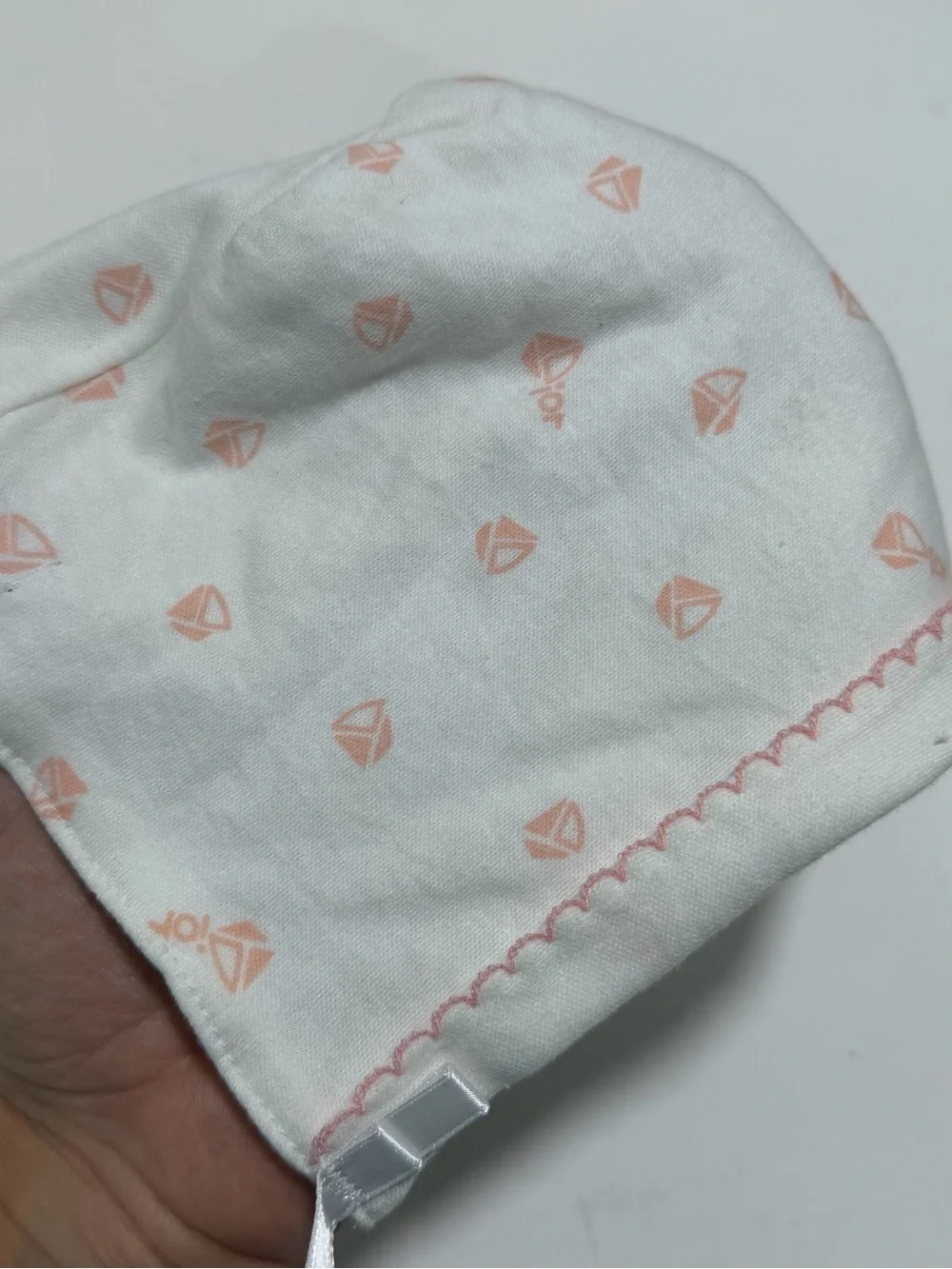 Baby Dior Girls White Pink Logo Bonnet Hat Designer